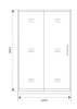 Душевая дверь в нишу Good Door Spirit WTW-120-C-CH СП00019 профиль глянцевый хром, стекло прозрачное, 120x190 фото 10