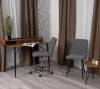 Набор из кресла и стула Tetchair Medeo LT 25055 серый, черный, флок фото 10