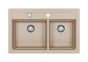 Мойка кухонная Alveus Granital Atrox 50 1131999 Terra - G22 с сифоном, 79x50
