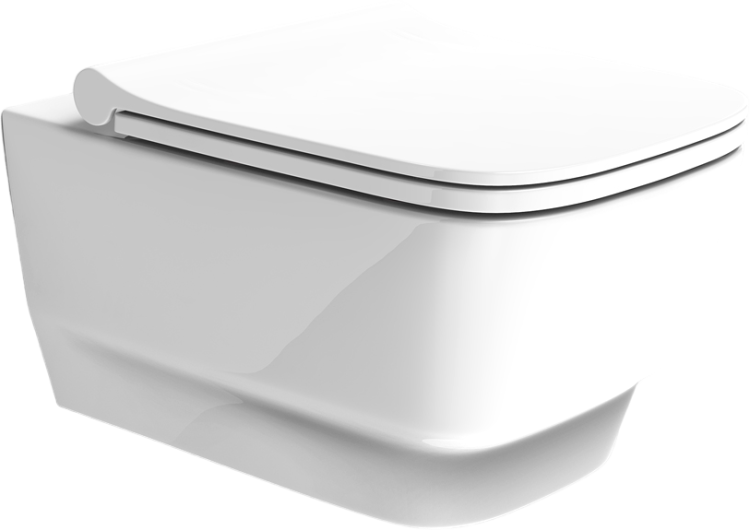 Унитаз подвесной Boheme Bello 971-W белый глянец