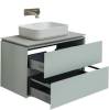 Тумба под раковину Allen Brau Infinity 85 274096 рapyrus белый матовый фото 13
