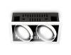 Встраиваемый светильник Ambrella light Techno Spot T812 BK/CH 2*12W 4200K фото 2