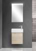 Тумба с раковиной Belbagno Kraft Mini KRAFT MINI-500/260-1A-SO-RGB-L 45x25x50 Rovere Galifax Bianco подвесная с распашной дверцей, левосторонняя фото 8
