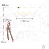 Подвесной светильник Loft IT Thread 10388P/B Brass фото 3