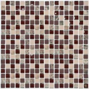 Мозаика NSmosaic Exclusive series S-841 стекло камень 30.5x30.5