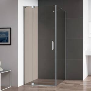 Душевой уголок Cezares Slider AH 1 80-90/100 BR Cr профиль хром, стекло бронза