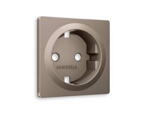 Лицевая панель для электрической розетки с заземлением Ambrella Volt Alfa AP6360