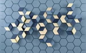 3D Фотообои Artegrafico «Кубическая реальность» BL-015 канвас