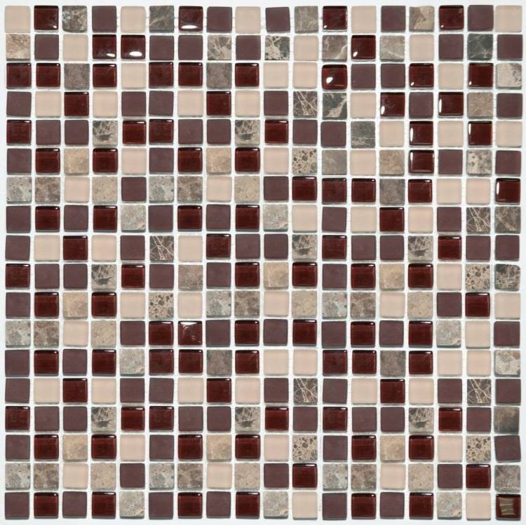 Мозаика NSmosaic Exclusive series S-841 стекло камень 30.5x30.5