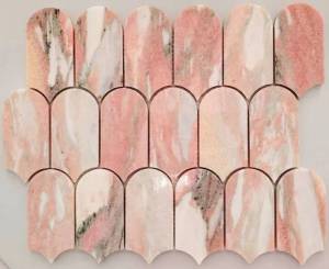 Мозаика Orro Mosaic Stone Asti Pink 10 mm 26x31.5