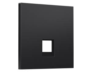 Лицевая панель для компьютерной/телефонной розетки RJ-45/RJ-11 Ambrella Volt Sigma SP8120 черный матовый