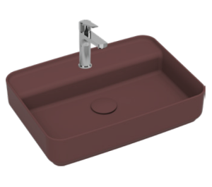 Раковина Isvea Infinity 55 10NF66055SV-2R бордовый матовый, 55x40