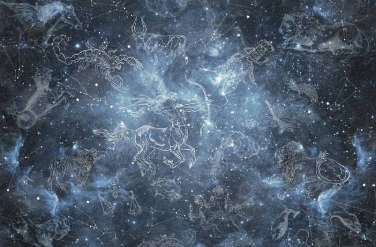 3D Фотообои Artegrafico «Звёздный зодиак» KID-069 канвас