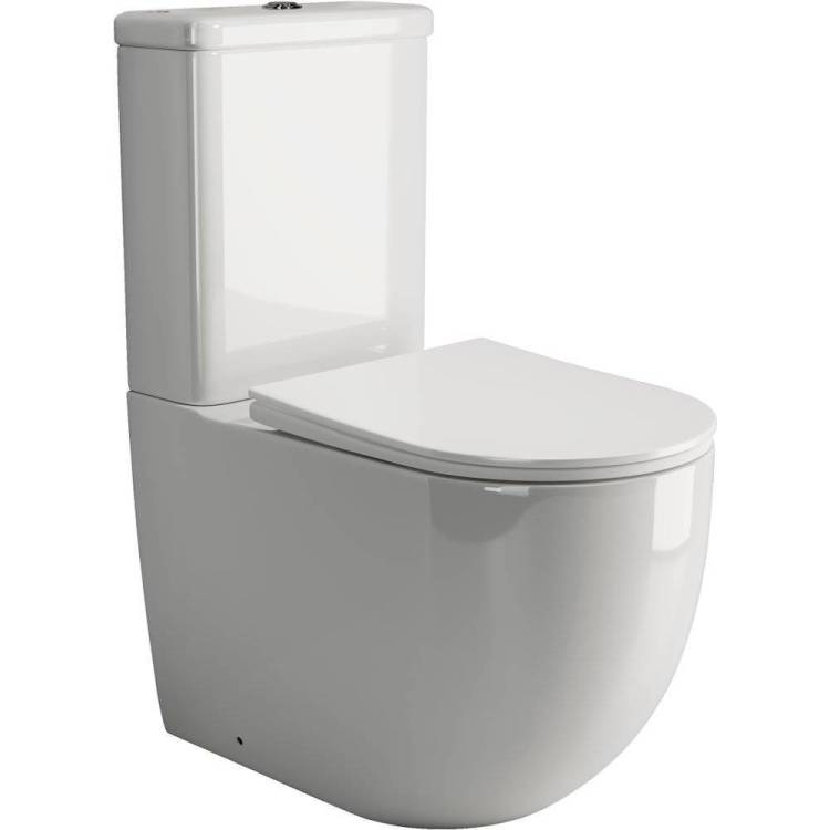 Унитаз-компакт Ceramica Nova Mia Rimless CN1801 безободковый, с крышкой-сиденьем микролифт