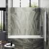 Шторка на ванну MaybahGlass MGV-154-1у стекло прозрачное, профиль белый матовый, 1400x740