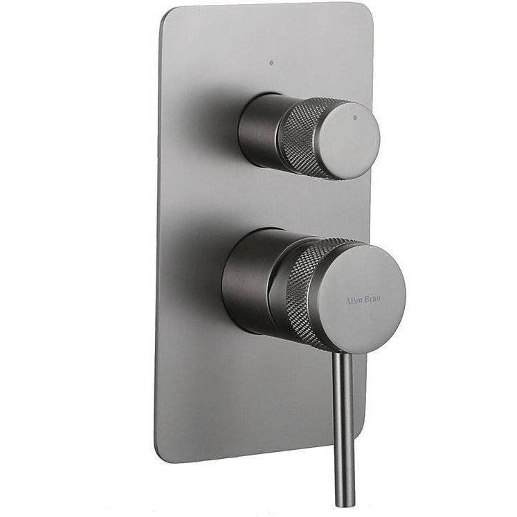 Смеситель для душа Allen Brau Priority 5.31011-MG X2 встраиваемый, брашированный графит