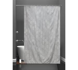 Штора для ванной Bath Plus Fantasy Hive akch-21306 с кольцами, 180x180, серый
