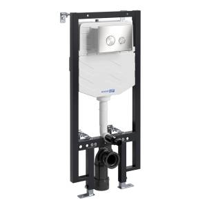 Система инсталляции для унитазов Wasserkraft Vils 56TLT.010.ME.BN01 клавиша никель