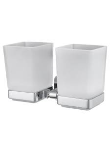 Два стакана Wonzon & Woghand WW-6628 с держателем, хром