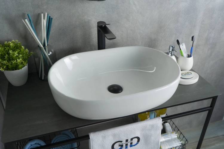 Раковина Gid Lago N9026a 51112 белая, 60x40x15