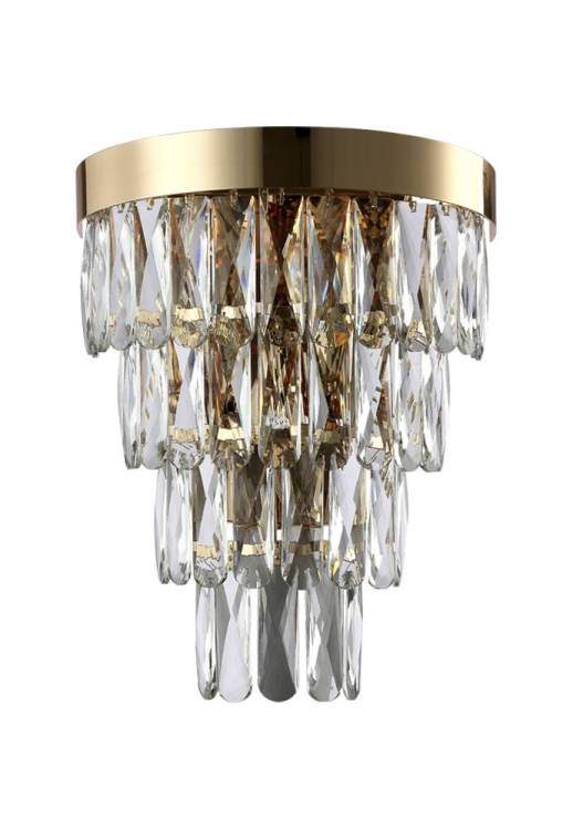 Бра Crystal Lux Abigail AP3 Gold/Transparent