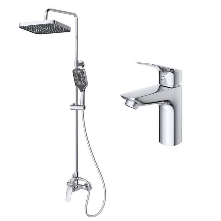 Душевой комплект BelBagno Due DUE-DOCM/LVM-CRM хром