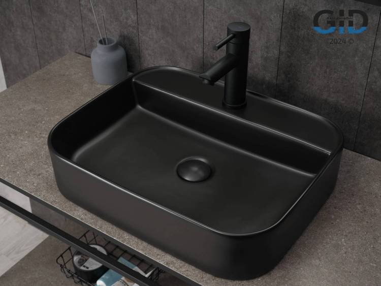 Раковина Gid Geométrico Bm9550 53364 черная матовая, 50x40x11