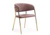 Стул Woodville Kamelia 15909 светло-фиолетовый, золотой