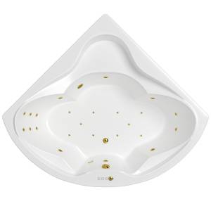 Акриловая ванна WHITECROSS Konsul 150x150 0110.150150.100.ULTRA.GL с гидро и аэромассажем, 