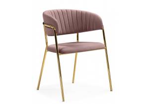 Стул Woodville Kamelia 15909 светло-фиолетовый, золотой