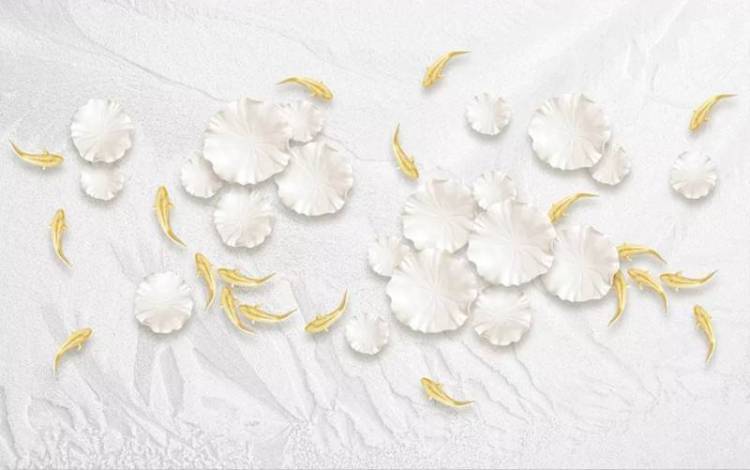 3D Фотообои Artegrafico «Золотые карпы» FANT-014 канвас