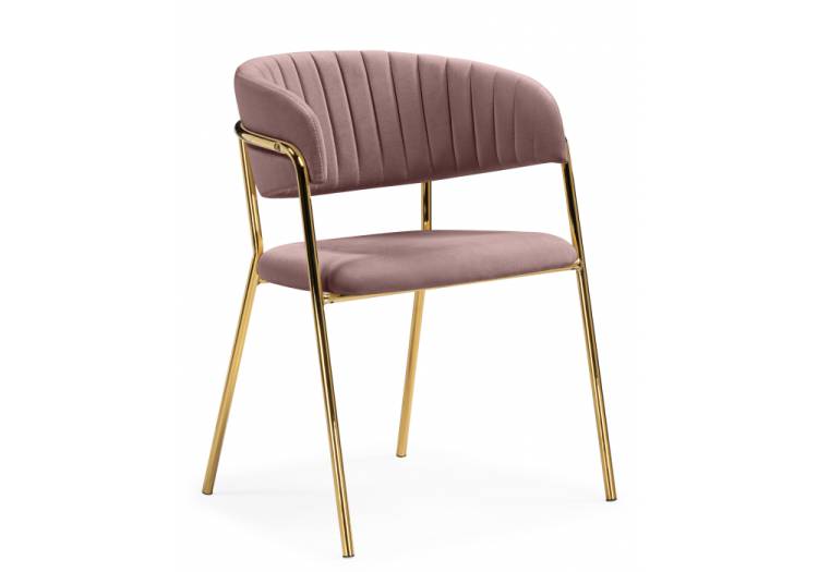 Стул Woodville Kamelia 15909 светло-фиолетовый, золотой