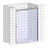 Душевая дверь в нишу Good Door Galaxy WTW-110-C-B профиль черный фото 4