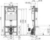 Комплект Унитаз подвесной Duravit DuraStyle 45620900A1 безободковый + Система инсталляции для унитазов AlcaPlast Sadromodul AM101/1120-001 с белой кнопкой и шумоизоляцией фото 9