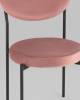 Стул Stool Group Барбара BARBARA HLR-34 пыльно-розовый, велюр фото 8