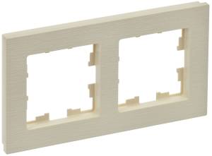 Рамка 2-постовая IEK Brite BR-M22-51-K10 бежевый