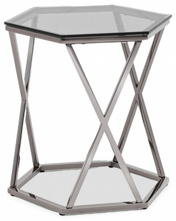 Стол журнальный Stool Group Круз EET-187-GM сталь темный хром 48x42