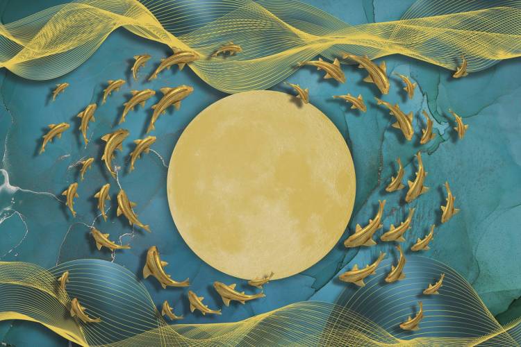 Бесшовные Eco обои Ortograf Artline 34568 Вращение сквозь линии Кристалл OE-S