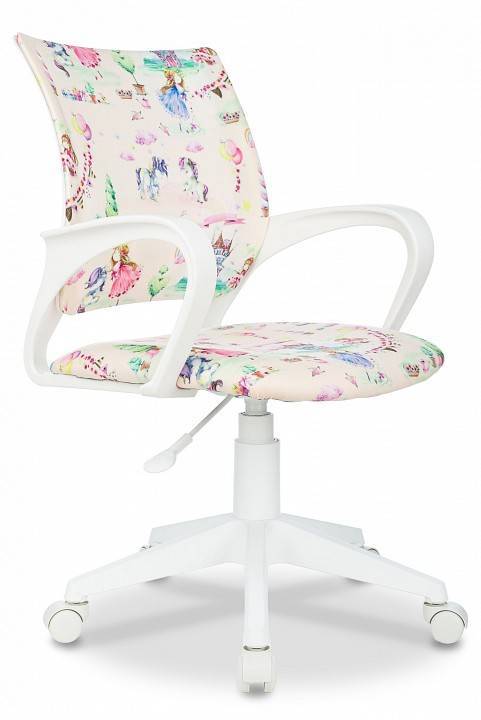 Кресло компьютерное Бюрократ Burokids 1 W 1929801 белый с цветным рисунком
