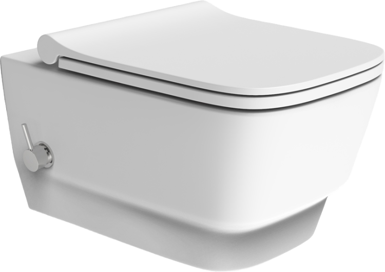 Унитаз подвесной Boheme Bello 971-2-MW с функцией биде, белый матовый