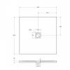 Поддон для душа BelBagno Uno TRAY-MR-UNO-A-90-35-W-CR с сифоном и декоративной накладкой, белый, 90x90 фото 6