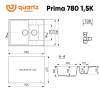 Мойка кухонная Ulgran Quartz Prima 780 1,5 K-06 трюфель фото 2