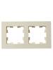 Рамка 2-постовая IEK Brite BR-M22-51-K10 бежевый фото 2