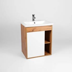 Тумба с раковиной Viant Бостон VBOS70CO-T1STP 425x655x620 1 ств подвесная
