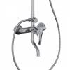 Душевая стойка Teymi Iva T10225 со смесителем и тропическим душем, хром фото 11