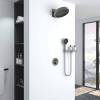Душевой комплект Vincea Inspire VSFW-3I22MT3RGM встраиваемый, термостат, двухрежимный, вороненная сталь фото 17