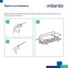 Полка Milardo Grid GRICS1CM44 13.6см, хром фото 6