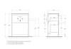 Тумба под раковину Belbagno Kraft 39 KRAFT39-600/390-2C-PIA-RT 60x39x83 Rovere Tabacco напольная с фрезерованными ручками по всей длине фасада с двумя выкатными ящиками фото 6