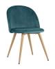 Набор из 4 стульев Stool Group Лион DC-69030A HLR-60 X4 с ромбами аквамарин фото 2