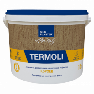 Декоративная штукатурка Silk Plaster Termoli с фактурой «Короед» К102 16 кг